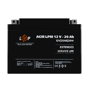 Акумулятор AGM LPM 12V - 26 Ah