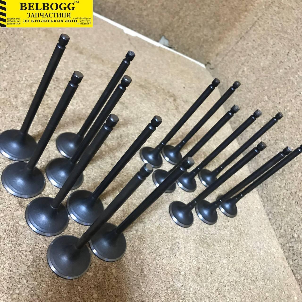 Клапан впуск\випуск - комплект 2,0\2,4 л  Brilliance M1 M2 BS4 BS6 Бриллианс М1 М2 Брілліанс, фото 1