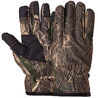 Перчатки для охоты и рыбалки с закрытыми пальцами Zelart BC-9234 размер l цвет камуфляж лес hr
