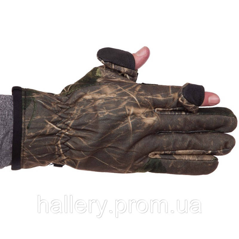 Перчатки для охоты и рыбалки с закрытыми пальцами Zelart BC-9234 размер L цвет камуфляж лес hr - фото 7 - id-p2180911030