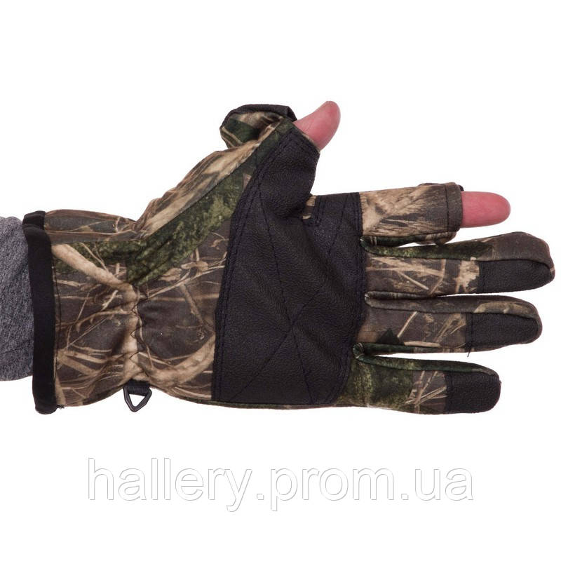 Перчатки для охоты и рыбалки с закрытыми пальцами Zelart BC-9234 размер L цвет камуфляж лес hr - фото 8 - id-p2180911030