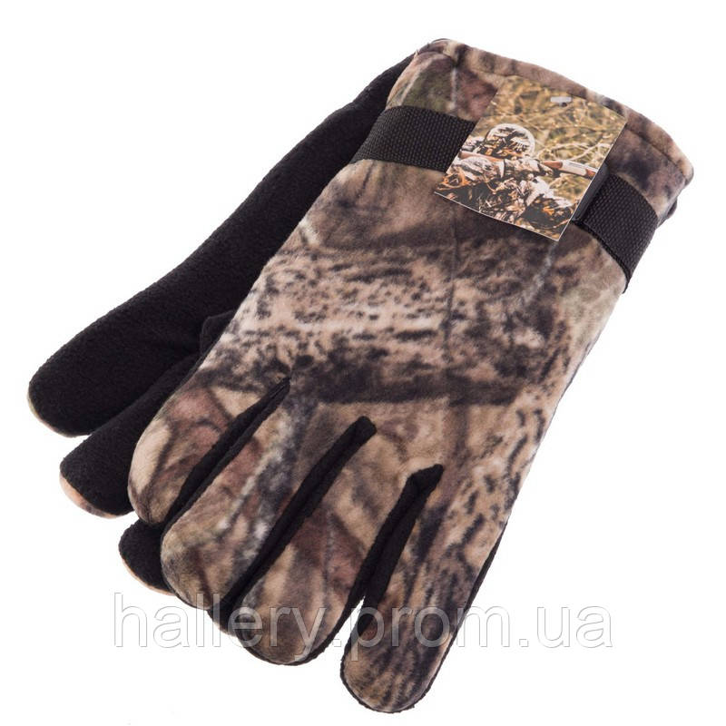 Перчатки для охоты и рыбалки теплые с закрытыми пальцами Zelart BC-7389 размер L цвет камуфляж лес hr - фото 7 - id-p2180911092