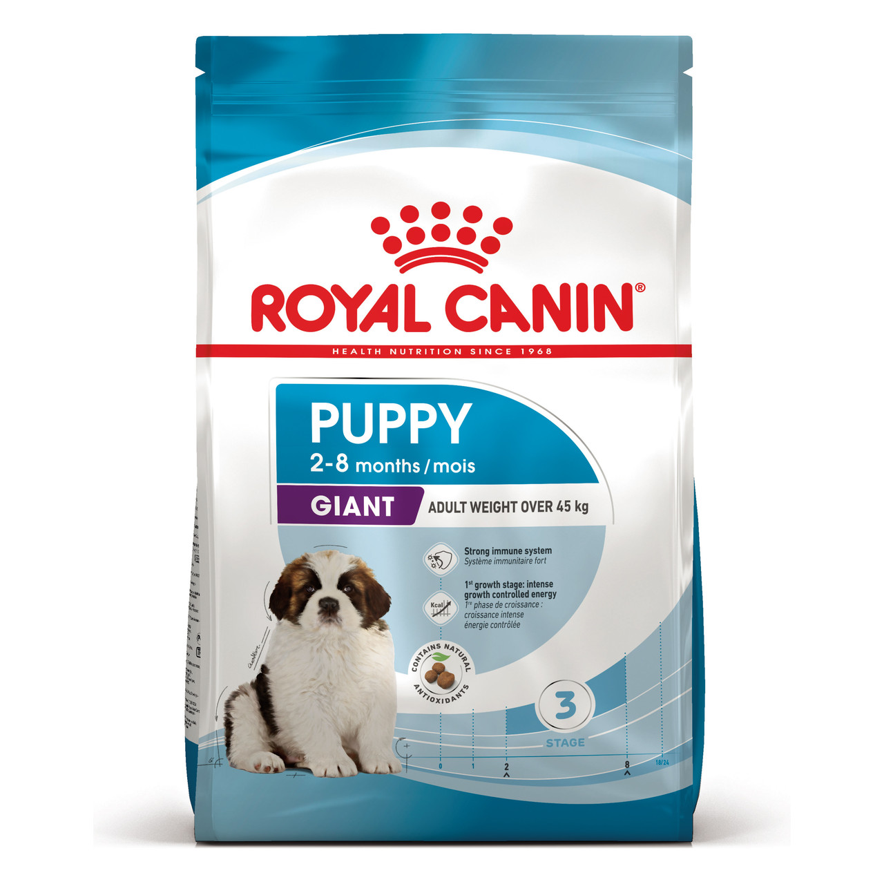 Royal Canin Giant Puppy сухий корм для щенят гігантських порід від 2-8 місяців, 17КГ