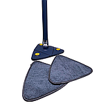 Насадка змінна для трикутної швабри з мікрофібри 2 шт для вологого прибирання підлоги моп з віджимом, фото 2