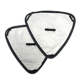 Насадка змінна для трикутної швабри з мікрофібри 2 шт для вологого прибирання підлоги моп з віджимом, фото 4