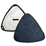 Насадка змінна для трикутної швабри з мікрофібри 2 шт для вологого прибирання підлоги моп з віджимом, фото 6