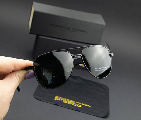 Окуляри чоловічі сонцезахисні Porsche Design (арт. 9101) глянсові, фото 3