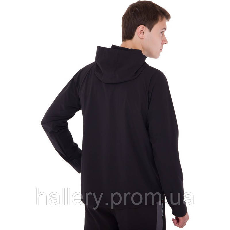 Кофта спортивная на молнии с капюшоном JASON 1003 размер L цвет черный hr - фото 5 - id-p2180912328