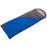 Спальний мішок-ковдра з капюшоном Shengyuan SY-077 колір синій-сірий hr