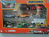 Matchbox Набор машинок 9 шт Car Pack 04 машинки базовые