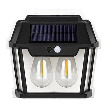 Настінний ліхтар на сонячній батареї HW-999-2 / Світильник з датчиком руху / Ліхтар акумуляторний