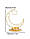 Золотий настільний свічник у європейському стилі, фото 2