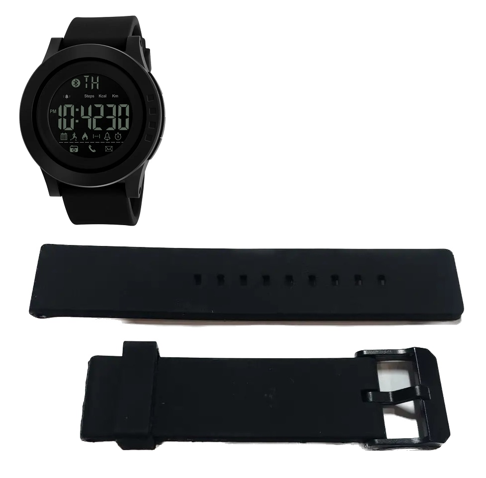 Ремінець на годинник Skmei 1255 Чорний БЕЗ НАЛОЖКИ!