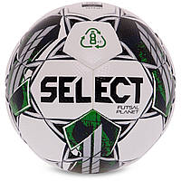 Мяч для футзала SELECT FUTSAL PLANET V22 Z-PLANET-WG цвет белый-зеленый hr