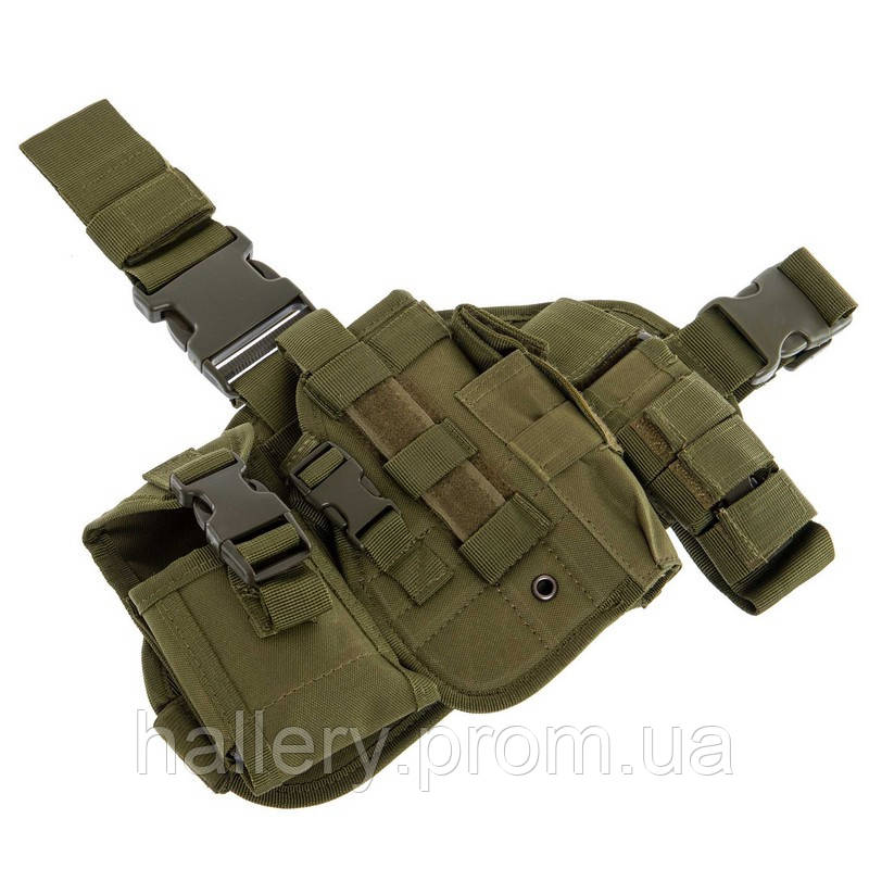 Кобура тактическая Military Rangers ZK-9107 цвет оливковый hr - фото 9 - id-p2180918043