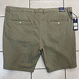 Шорти чоловічі тонкі великі бавовна стрейч 46 хакі, фото 2