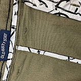 Шорти чоловічі тонкі великі бавовна стрейч 46 хакі, фото 4