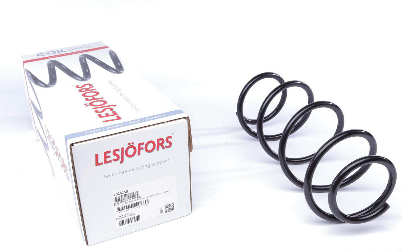 Пружина передня Fiat Punto 1.2 16V 80 1.3JTD 16V 1.4 1.2 60 99-12 (Lesjofors 4026153)