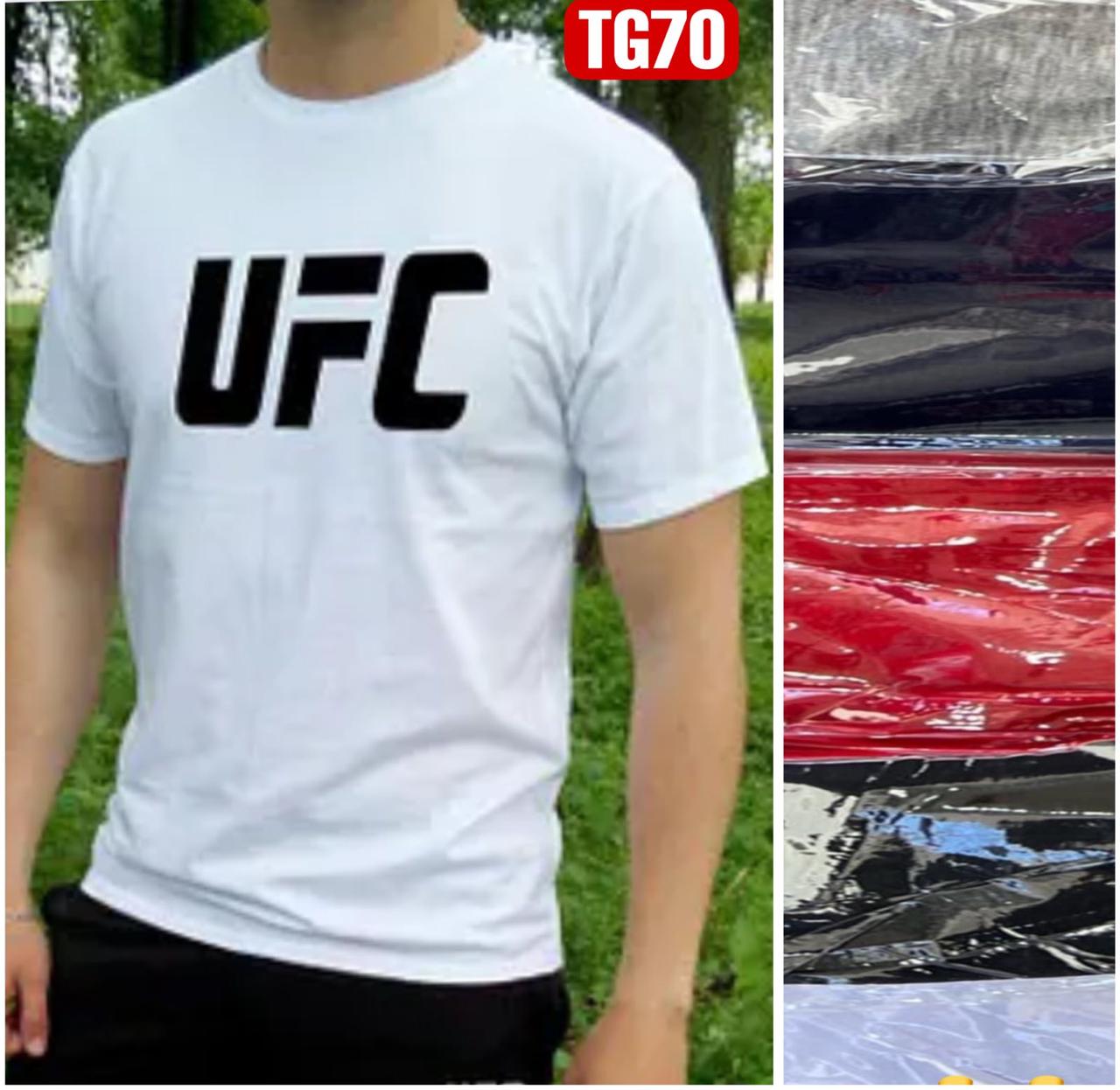 Футболка чоловіча бавовна UFC розмір норма XL-3XL (48-56) Мікс колір (від 5 шт.)