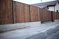 Деревянный забор для дачи, дома, кафе, турбазы. Забор из массива дерева. Забор деревянный