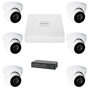 Комплект відеоспостереження на 6 камер GV-IP-K-W76/06 5MP