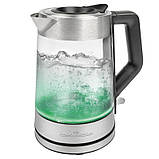 Електрочайник скляний 1,7 л ProfiCook PC-WKS 1190 G, фото 6