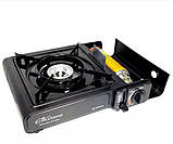 Плитка газова туристична в кейсі / Портативна газова плита настільна Royal Cuisine, фото 2