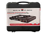 Плитка газова туристична в кейсі / Портативна газова плита настільна Royal Cuisine, фото 7