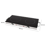 Настільна плита двокамфорна інфрачервона Profi Cook PC-DKP 1211 Німеччина, фото 4