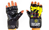 Снарядные перчатки кожаные ZELART ZB-4224 L Черный PS