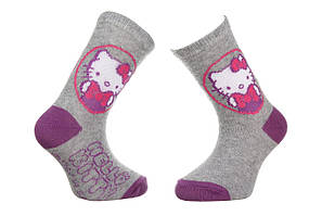 Шкарпетки Hello Kitty Head Hk  Writing 19-22 gray 32770-3
