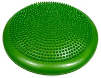 Балансировочная массажная подушка сенсомоторный балансировочный диск EasyFit 33х5 см (Green)-ЛВР
