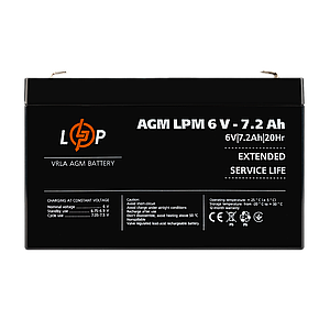 Акумулятор AGM LPM 6V - 7.2 Ah