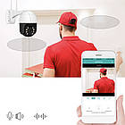 Вулична камера відеоспостереження 4mp, Cаmera Cad N3 / Поворотна камера спостереження / Вайфай камера, фото 6