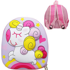 Дитячий рюкзак для дівчинки Bambi C15901 P з одним відділенням, Єдиноріг, 28 см (C15901-RT)