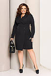 Суворе ділове коротке плаття великих розмірів (р.48-58). Арт-3471/34, фото 8
