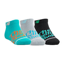 Дитячі Шкарпетки New Balance Kids Endless Days Low Cut 3P Різнокольоровий S (LAS29223AS1)