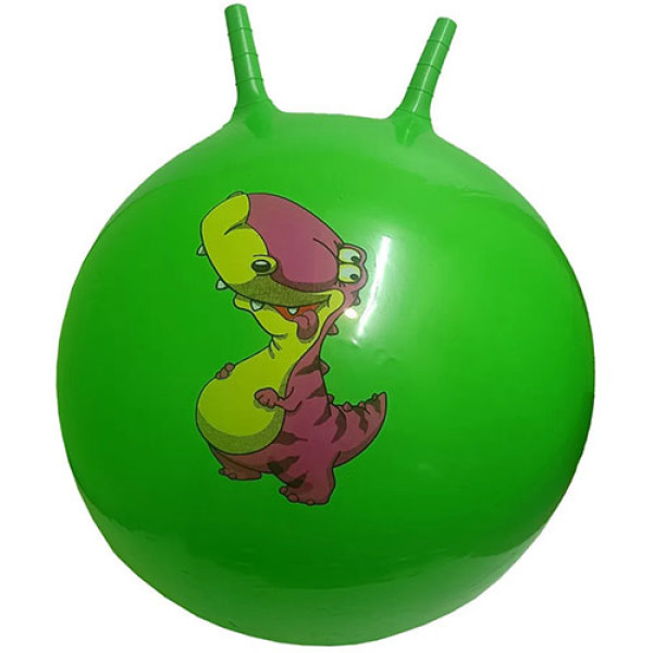 М'яч для фітнесу Bambi B6505 G з ріжками, 65 см, Зелений (B6505 Green-RT)