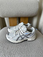 Женские демисезонные кроссовки Asics Gel-Venture 6 Beige Grey (бежевые с серым) стильные кроссы art0638 Асикс