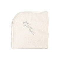 Дитячий плед Twins велюр Star (вишивка) 90х90 екрю