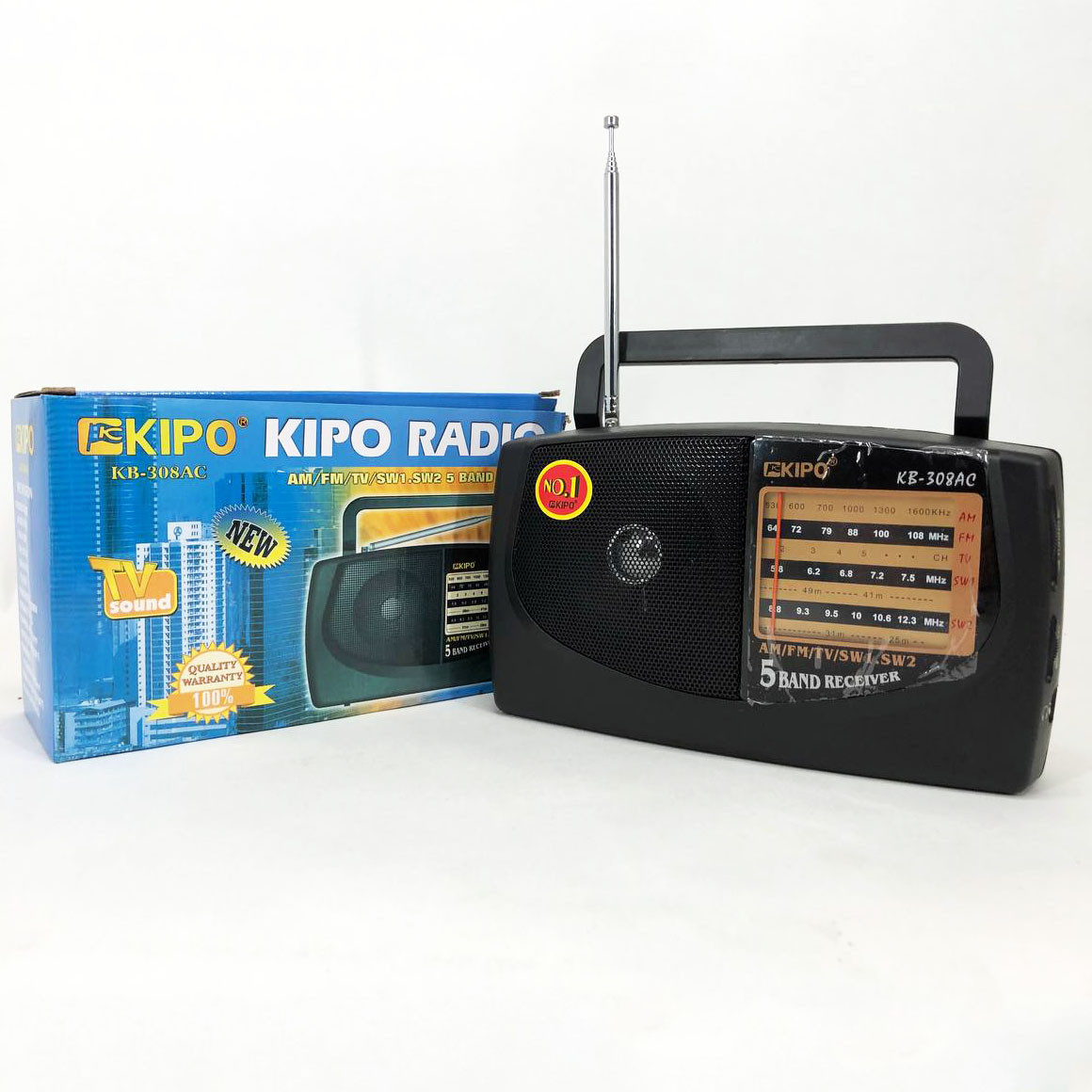 Приемник фм радио KIPO KB-308AC, FM-радиоприемник, LM-589 Цифровой радиоприемник - фото 2 - id-p1892741732