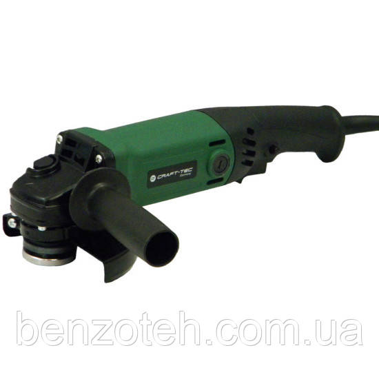 Кутова шліфувальна машина мала Craft-tec PXAG 403 (потужність 1150 Вт, коло 125 мм, подовжена рукоять)