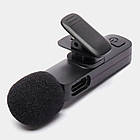 Подвійний бездротовий мікрофон (2 шт) 20 м, K9 / Акумуляторний мікрофон для телефону / Петличний мікрофон, фото 4