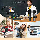 Подвійний бездротовий мікрофон (2 шт) 20 м, K9 / Акумуляторний мікрофон для телефону / Петличний мікрофон, фото 2