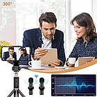 Подвійний бездротовий мікрофон (2 шт) 20 м, K9 / Акумуляторний мікрофон для телефону / Петличний мікрофон, фото 5