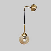 Бронзове сучасне бра на 1 лампу "Bulb" (52-W4412-1 BRZ+BR)