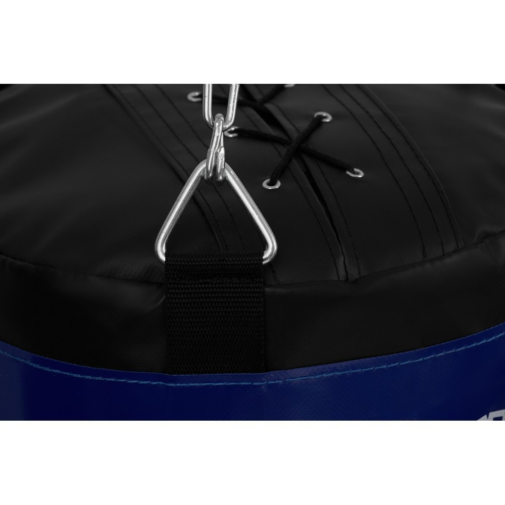 Боксерский мешок 160*40см вес 47 кг наполнен Черный/Синий(VS) - фото 3 - id-p2180965592