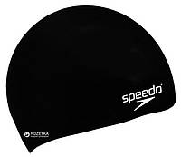 Шапочка для плавания Speedo Plain Moulded Silicone Junior Cap 8-709900001 Black (5014991588350)
