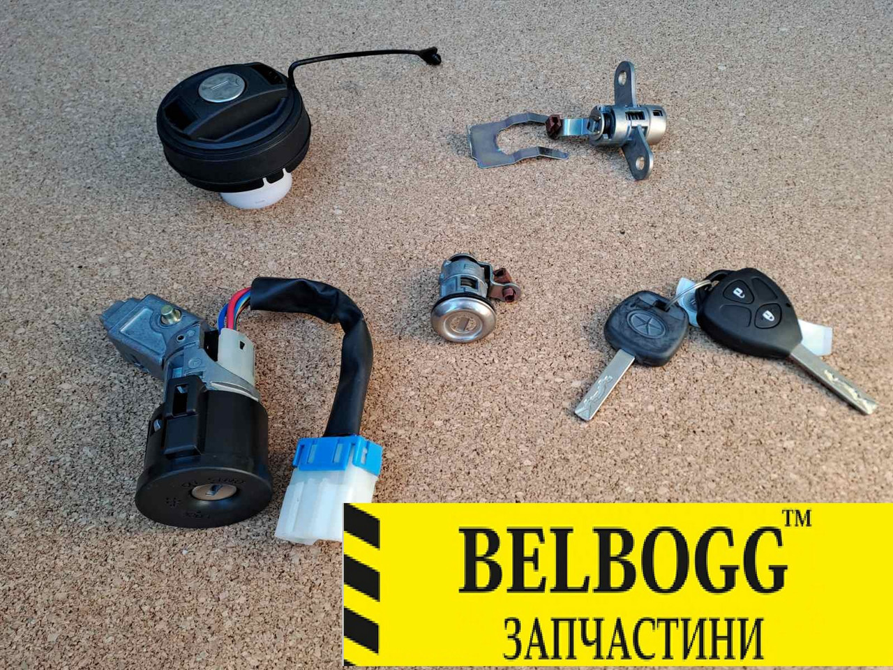 Замок запалювання в зборі з лічинками JAC J2 Джак Жак Ж2, фото 1