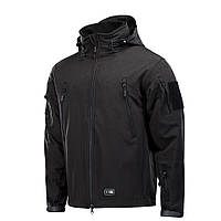 Куртка тактическая M-TAC Soft Shell с подстежкой - Черная, размер S